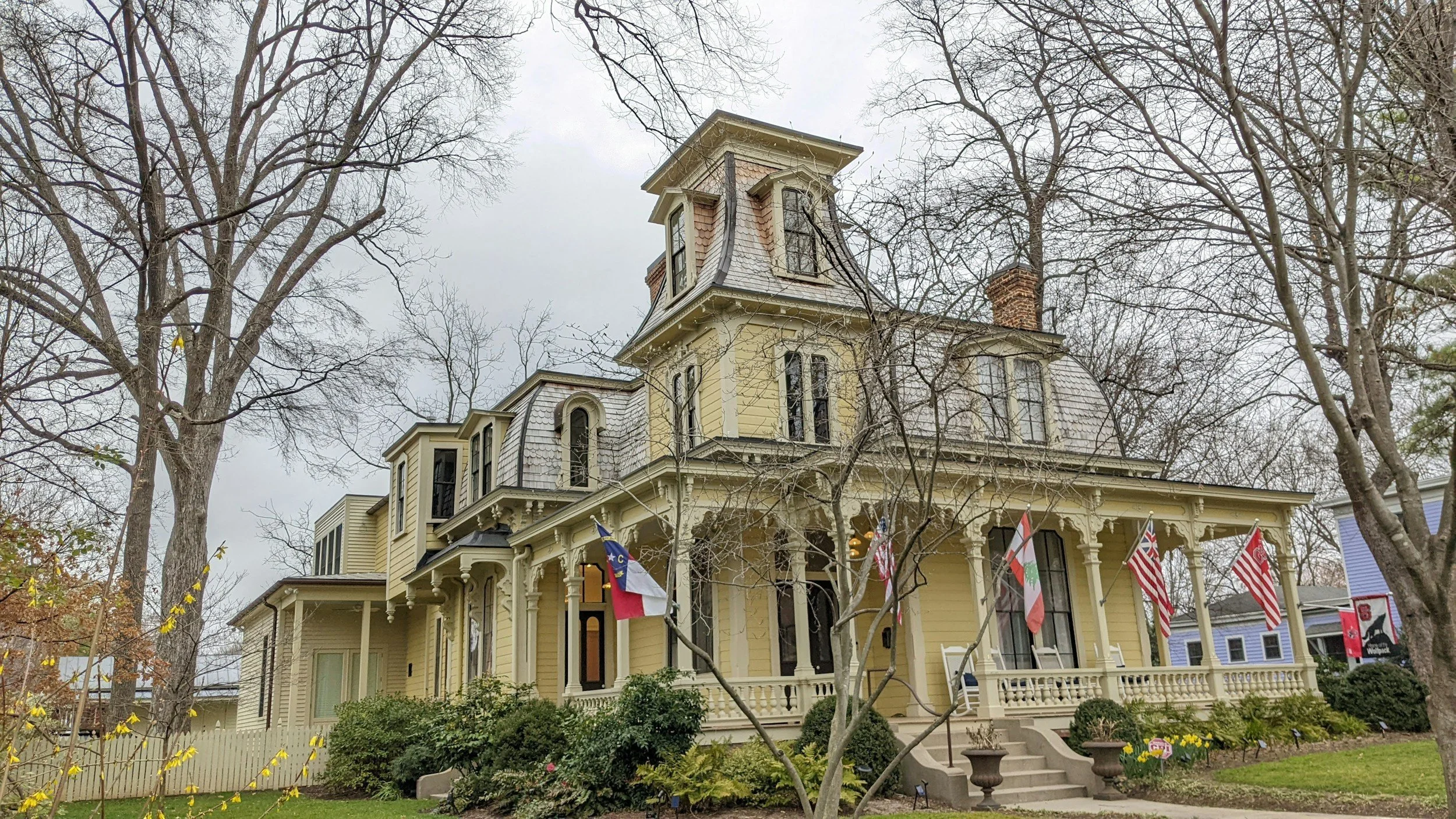 yellow historic home